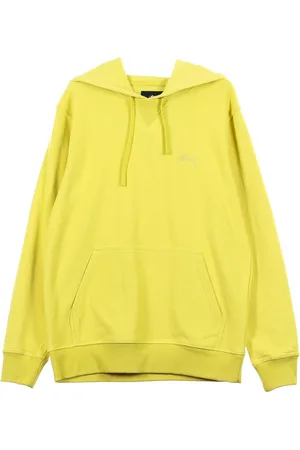 STUSSY Stock Sweat a capuche Terry pour hommes Citron