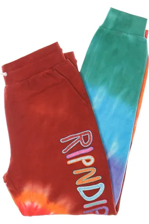 Rip N Dip Pantalon De Survetement Leger Homme Og Prisma Pantalon De Survetement Brode Tie Dye Rouge