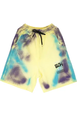 MAUNA KEA Short de survetement Slow Basket jaune pour homme