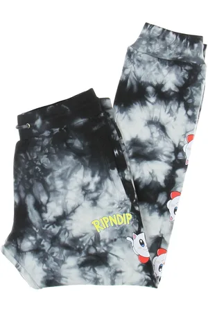 Rip N Dip Nermby Pantalon de survetement leger pour homme Noir Delavage mineral