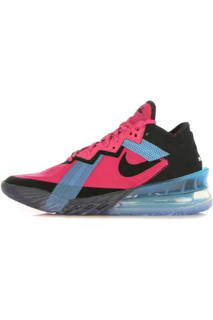 Nike Lebron Xviii Low Chaussure de basket-ball pour hommes "neon Nights" Fireberry/noir/lt Blue Fury
