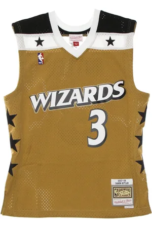 Mitchell & Ness Debardeur de basket-ball pour hommes, maillot NBA Swingman, classiques en bois dur, No 3, Caron Butler, Waswiz, couleurs originales de l