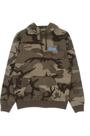 IUTER Sweat a capuche pour hommes Divided Camo Hoodie Marron