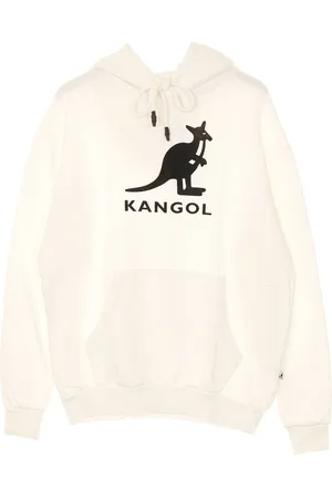 Kangol Amos Sweat a capuche pour hommes Blanc casse/noir