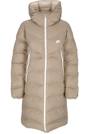 Nike Doudoune Longue Homme Sportswear Storm-fit Windrunner Pl-fid Hoodie Parka Kaki/rattan/sail