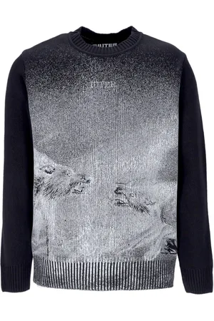 IUTER Pull a col rond Wrangle Jumper pour hommes noir