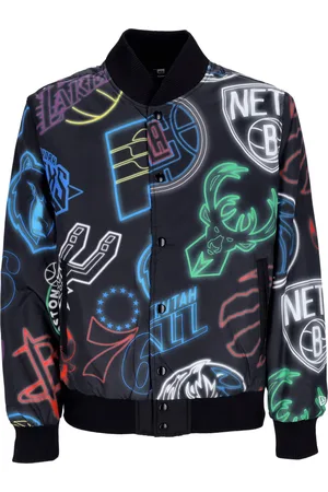New Era Blouson Bomber Homme NBA All Over Print Bomber Noir/multi