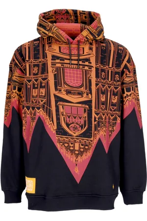 DOLLY NOIRE Bench Milano Sweat a capuche surdimensionne pour homme Noir/orange