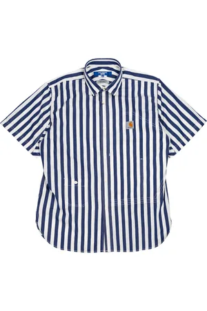 JUNYA WATANABE Chemise x Carhartt - Bleu et blanc