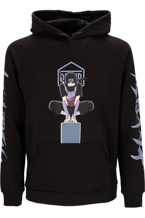 DOLLY NOIRE Sweat a capuche leger Itachi noir pour hommes