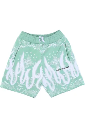 Vision Of Super Short de survetement pour hommes, short imprime bandana, vert