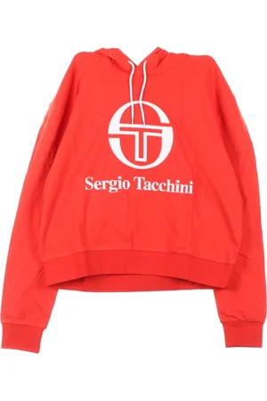 Sergio Tacchini Cleo Sweat a capuche court pour femme Vintage Rouge/marine