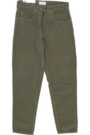 AMISH Jeremiah Pantalon long en velours cotele pour homme teint branche d