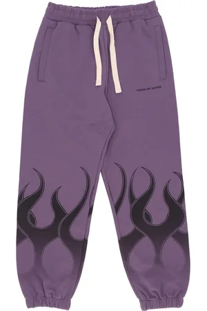 Vision Of Super Pantalon de survetement leger pour hommes Pantalon Flames