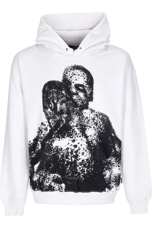 IUTER Sweat a capuche leger pour hommes Sweat a capuche epais Blanc