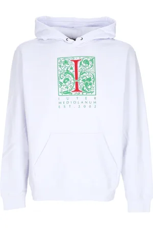 IUTER Sweat a capuche Mediolanum blanc Sweat a capuche leger pour hommes