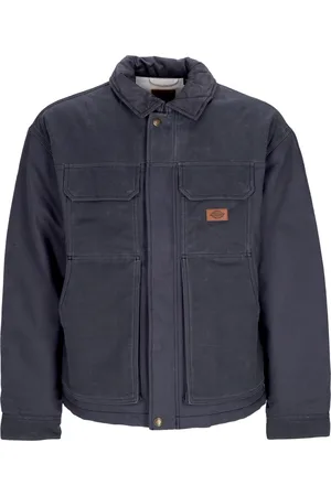 Dickies Lucas Waxed Pocket Front Jacket Veste pour homme Gris anthracite