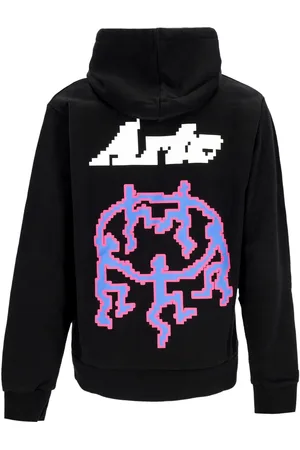 ARTE Sweat a capuche leger pour hommes Pixel Dancers Sweat a capuche noir