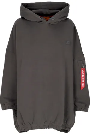Alpha Industries Robe Femme W X-fit Label Os Dress Vintage Gris