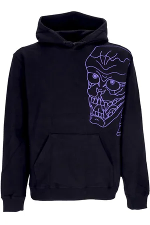 IUTER Sweat a capuche leger pour hommes Skull Hoodie Noir/violet