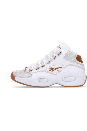 Reebok Chaussure de basket-ball Question Mid blanche pour hommes