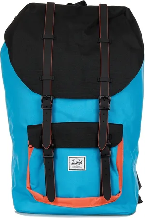 Herschel Sac a dos Little America pour hommes, oiseau bleu/noir/ember Glow