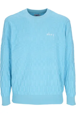 Obey Pull Spatial Leger Homme Bleu Ciel