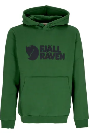 Fjällräven Sweat a capuche pour hommes, sweat a capuche avec logo vert palmier