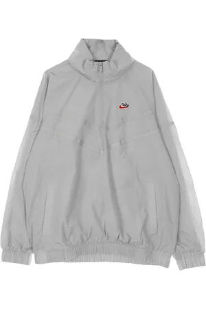 Nike Coupe-vent a enfiler pour hommes M Sportswear Heritage Windrunner Lnd Veste a capuche demi-zippee