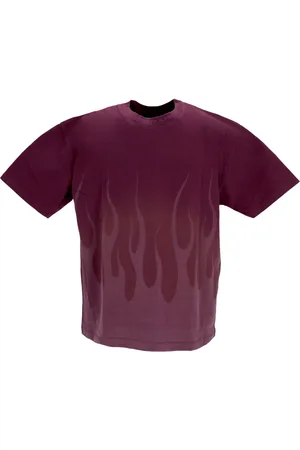 Vision Of Super Corrosive Flames Tee Raisin Vin T-Shirt Homme