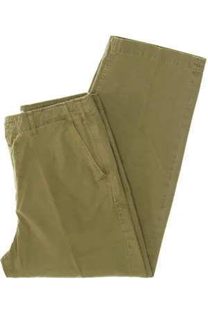 AMISH Pantalon long en gabardine japonaise pour homme G.d. Kaki