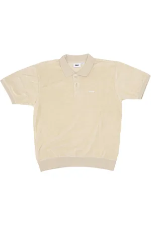 Obey Denton Polo a manches courtes pour homme en tissu eponge gris huitre