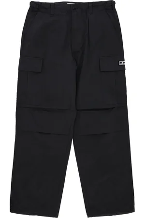 Obey Pantalon Cargo Long Big Timer Pour Homme Noir Delave