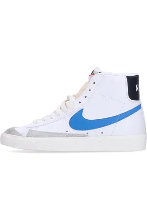Nike Blazer Mid 77, Chaussure Haute Homme Vintage Blanc/lt Photo Bleu/noir/voile