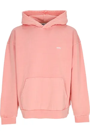 Obey Sweat a capuche leger pour hommes minuscules pigment a capuche polaire pigment coquille rose