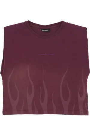 Vision Of Super Corrosive Flames Tee Raisin T-Shirt Femme