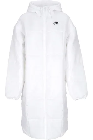 Nike Doudoune longue femme W Thermic Classic Parka Blanc/noir