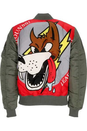 Alpha Industries Ma-1 Vf Fighter Squadron Blouson Bomber Homme Vert Vintage