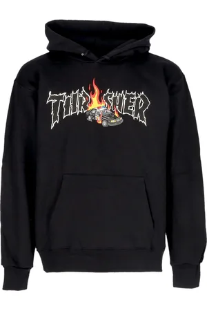 Thrasher Sweat a capuche pour hommes, voiture de police, noir