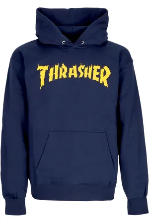 Thrasher Sweat a capuche Burn It Down pour hommes, bleu marine