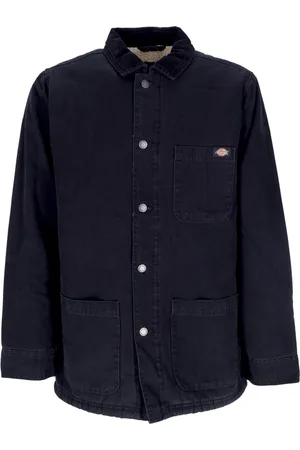 Dickies Veste de travail pour hommes manteau de corvee en toile de canard Stone Washed noir