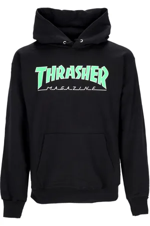 Thrasher Sweat a capuche pour hommes Noir/vert