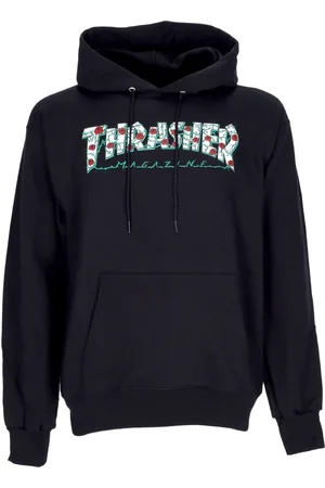 Thrasher Sweat a capuche Roses Sweat a capuche noir pour hommes