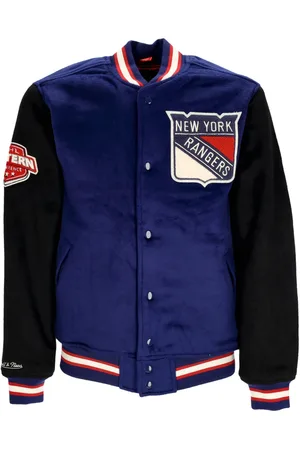 Mitchell & Ness Veste universitaire pour hommes NHL Team Legacy Varsity Jacket Neyran Royal/noir