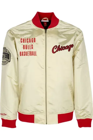 Mitchell & Ness Blouson Bomber Homme Nba Team Og 2.0 Veste Legere En Satin Vintage Logo Chibul Or