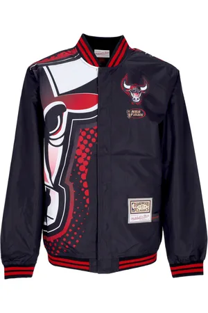 Mitchell & Ness Blouson Bomber Homme NBA Big Face 7.0 Veste Chibul Noir