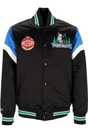 Mitchell & Ness Blouson Bomber Homme NBA Heavyweight Satin Jacket Mintim