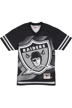 Mitchell & Ness Maillot de football americain NFL Big Face 7.0 pour homme Oakrid Noir