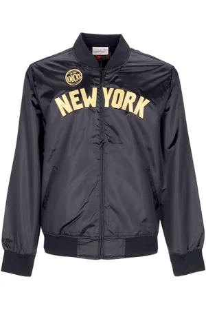 Mitchell & Ness Veste NBA Big Face 4.0 Satin pour hommes Hardwood Classics Neykni Noir/couleurs originales de l