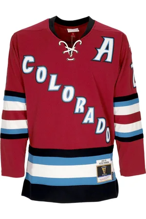 Mitchell & Ness Veste de hockey pour hommes NHL Dark Alternate Jersey 2001 No 21 Forsberg Colava Couleurs originales de l